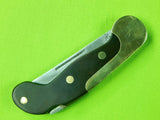 RARE 1970s Lee E Olsen Fur Long Warren Michigan Folding Pocket Lock Back Knife