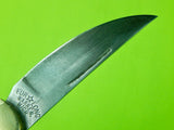 RARE 1970s Lee E Olsen Fur Long Warren Michigan Folding Pocket Lock Back Knife
