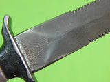 US 1976 GERBER MK2 Grey Handle Commando Fighting Knife #49120 & Sheath