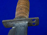 Vintage US 1979 Camillus Jet Pilot Survival Fighting Knife w/ Sheath Stone