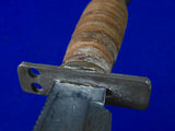 Vintage US 1979 Camillus Jet Pilot Survival Fighting Knife w/ Sheath Stone