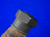 Vintage US 1979 Camillus Jet Pilot Survival Fighting Knife w/ Sheath Stone