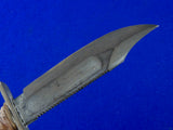 Vintage US 1979 Camillus Jet Pilot Survival Fighting Knife w/ Sheath Stone
