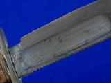 Vintage US 1979 Camillus Jet Pilot Survival Fighting Knife w/ Sheath Stone