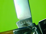 US 1982 Knife World 1st Edition Cripple Creek Bob Cargill Folding Pocket Knife
