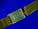 US Antique Old Military 19 Century Belt Buckle Hangers Hanger