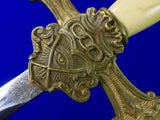 Antique Old US 19 Century Fraternal Masonic Sword w/ Scabbard