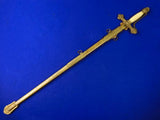 Antique Old US 19 Century Fraternal Masonic Sword w/ Scabbard