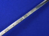 Antique Old US 19 Century Fraternal Masonic Sword w/ Scabbard