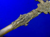 Antique Old US 19 Century Fraternal Masonic Sword w/ Scabbard