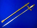 Antique Old US 19 Century Fraternal Masonic Sword w/ Scabbard
