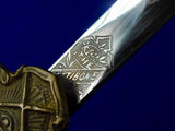 Antique Old US 19 Century Fraternal Masonic Sword w/ Scabbard