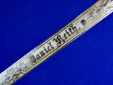 Antique Old US 19 Century Fraternal Masonic Sword w/ Scabbard