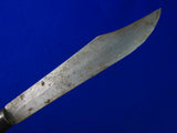 Antique Old US 19 Century Large Fighting Knife
