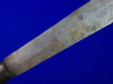 Antique Old US 19 Century Large Fighting Knife