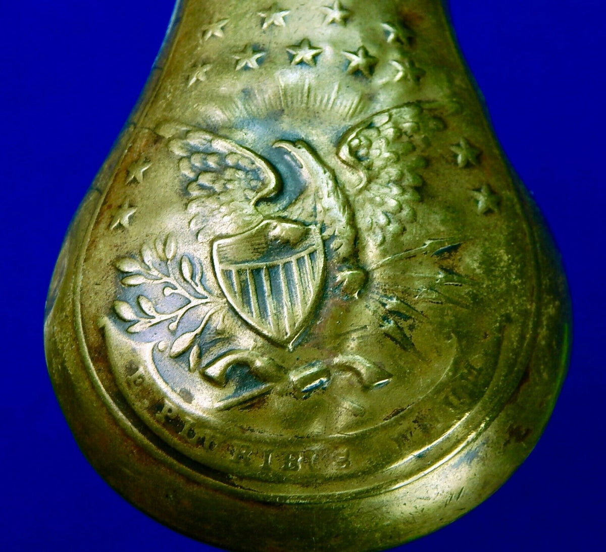 Antique US 19 Century Small Handgun Powder Flask – ANTIQUE & MILITARY ...