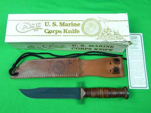 US '98 CASE XX USMC Marine Corps Commemorative Combat Fighting Knife Sheath Box