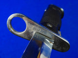 Vintage US Aerial Nickel Plated Bayonet Fighting Knife w/ Scabbard