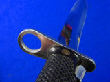 Vintage US Aerial Nickel Plated Bayonet Fighting Knife w/ Scabbard