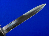 Vintage US Aerial Nickel Plated Bayonet Fighting Knife w/ Scabbard