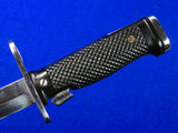 Vintage US Aerial Nickel Plated Bayonet Fighting Knife w/ Scabbard