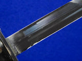 Vintage US Aerial Nickel Plated Bayonet Fighting Knife w/ Scabbard