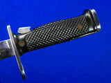 Vintage US Aerial Nickel Plated Bayonet Fighting Knife w/ Scabbard