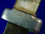 US or Australian WW2 Custom Made Theater Large Bowie Fighting Knife w/ Sheath