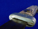 US or Australian WW2 Custom Made Theater Large Bowie Fighting Knife w/ Sheath