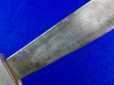 US or Australian WW2 Custom Made Theater Large Bowie Fighting Knife w/ Sheath