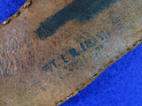 US or Australian WW2 Custom Made Theater Large Bowie Fighting Knife w/ Sheath