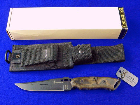 US BROWNING Model 687 Tactical FIELD DUTY XCREME FDX Fighting Knife Sheath Box 