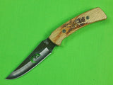 US BUCK Custom Shop Hunting Knife & Sheath Box