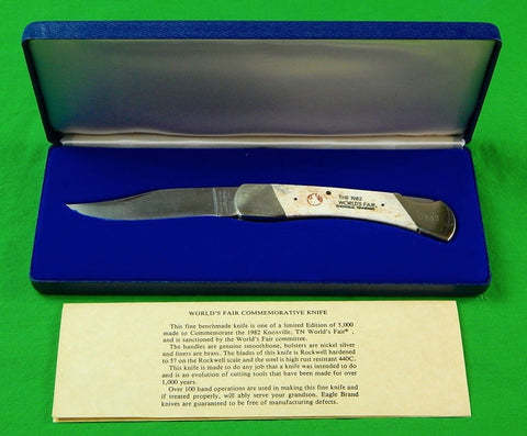 US Benchmade Parker Cutlery Limited 1982 World's Fair Folding Pocket Knife Box