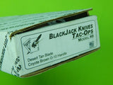 US BlackJack 1st Production Run Tac-Ops Model 8 Fighting Knife & Scabbard Box