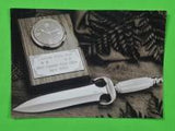 Vintage US Custom Hand Made SCOTTIE S. H. WHITE Huge Bowie Fighting Knife Dagger