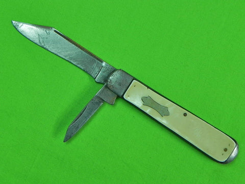 Vintage Old US CAMILLUS Cutlery Big 2 Blade Folding Pocket Knife