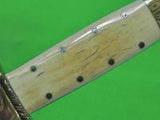 US Custom Made Handmade by CHARLES PRATT Large Hunting Fighting Knife Dagger