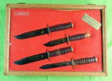 Vintage 1991 US Camillus Cutlery Set 4 MK2 M3 Jet Pilot Survival Fighting Knife