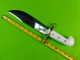 US Case XX Commemorative Bowie Hunting Knife White Handle