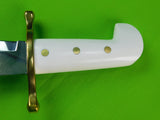 US Case XX Commemorative Bowie Hunting Knife White Handle