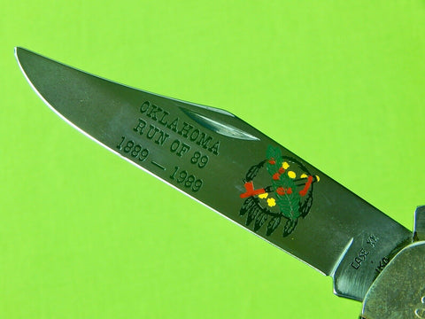 US Case XX 1989 Limited Edition Oklahoma Run 2 Blade Folding