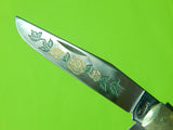 Vintage US Case XX Limited Yellow Rose of Texas Trapper Folding Pocket Knife