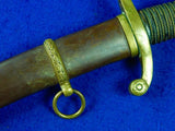 RARE Antique US Civil War Ames Artillery Officer's Engraved Sword w/ Scabbard