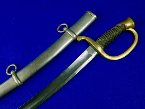 Antique Old US Civil War Ames Artillery Sword w/ Scabbard 