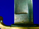 Antique Old US Civil War Ames Artillery Sword w/ Scabbard