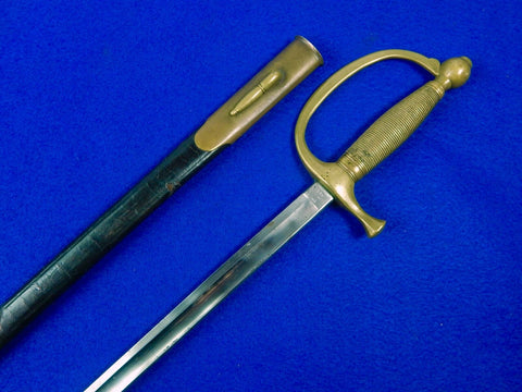 Antique Old US Civil War Ames Musician Sword w/ Scabbard 