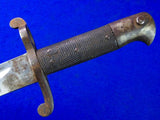 Antique US Civil War British Import Model 1860 Bayonet Short Sword Scabbard