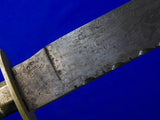 Antique Old 19 Century US Civil War British Made Engraved Bowie Knife