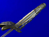 US Antique 19 Century Civil War Eagle Head Officer's Sword w/ Scabbard
